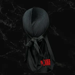 BLACK & RED  "Bulls Eye" Durag