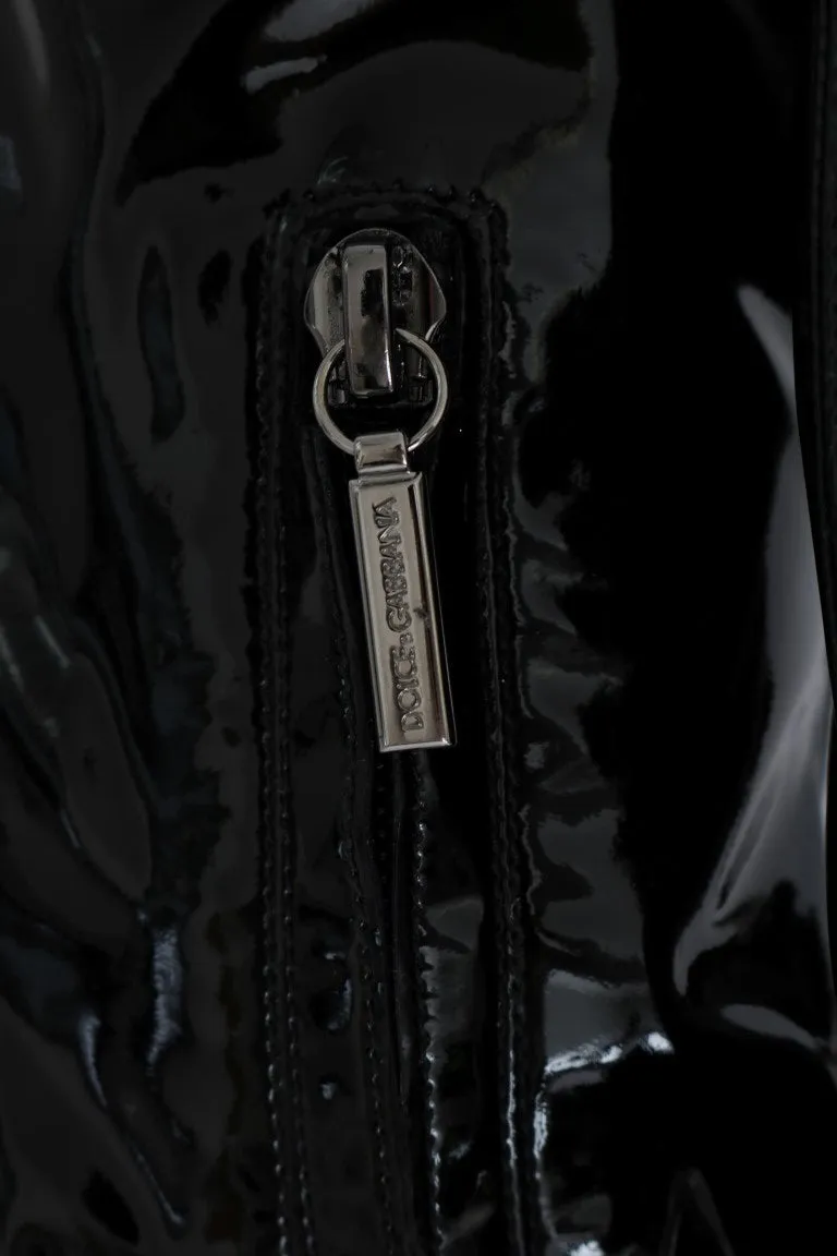 Black Leather Over Knee Boots