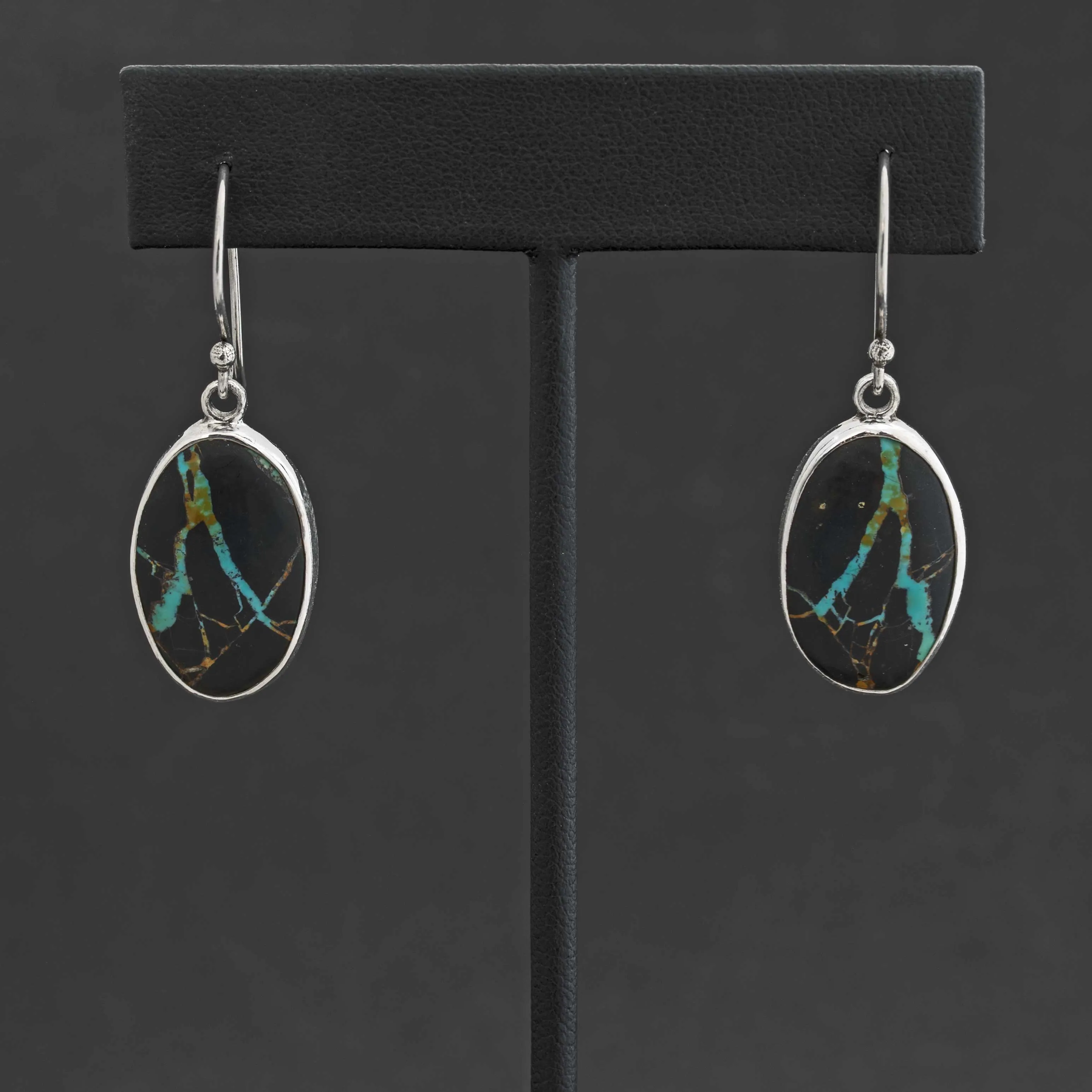 Blackjack Turquoise Dangle Earrings
