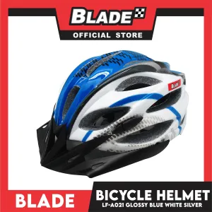 Blade Bicycle Helmet LF-A021 (Glossy Blue White Silver)