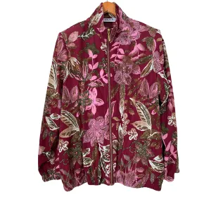 Blair 80s Tracksuit Jacket with Flowers Pattern