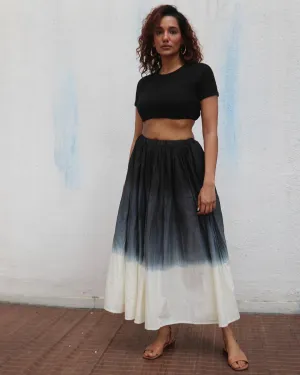 Blanca Hand-dyed Cotton Skirt - Free Size