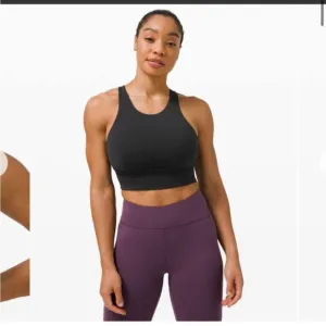 BNWOT Lululemon Wunder Train Long-Line Bra *Medium Support Black Size 6