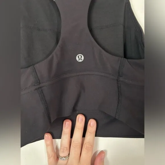 BNWOT Lululemon Wunder Train Long-Line Bra *Medium Support Black Size 6