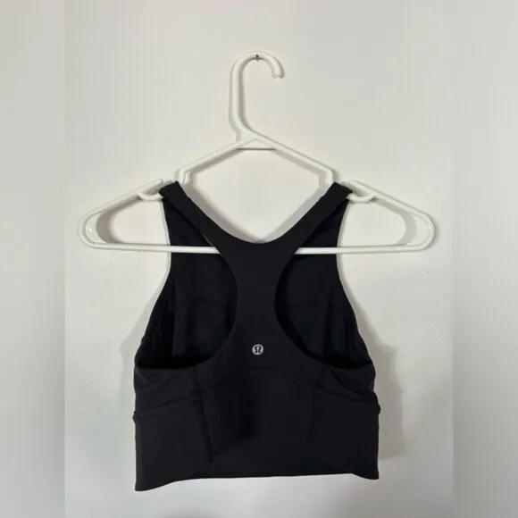 BNWOT Lululemon Wunder Train Long-Line Bra *Medium Support Black Size 6