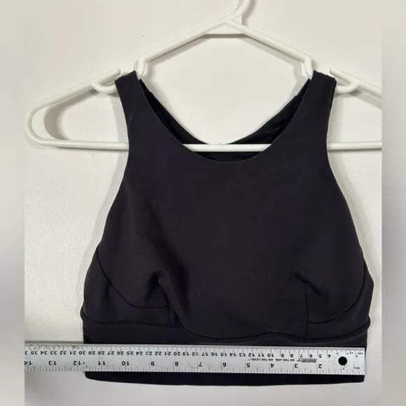 BNWOT Lululemon Wunder Train Long-Line Bra *Medium Support Black Size 6