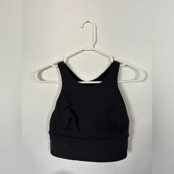 BNWOT Lululemon Wunder Train Long-Line Bra *Medium Support Black Size 6