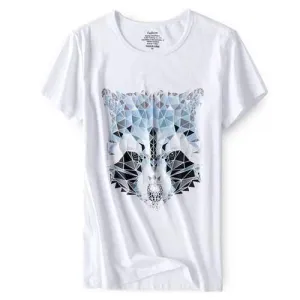 Breathable Cat Printed T Shirt