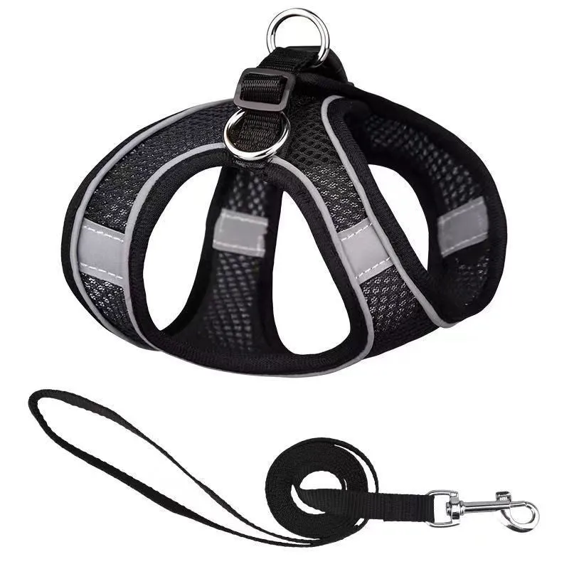 Breathable Small Dog Harness Set