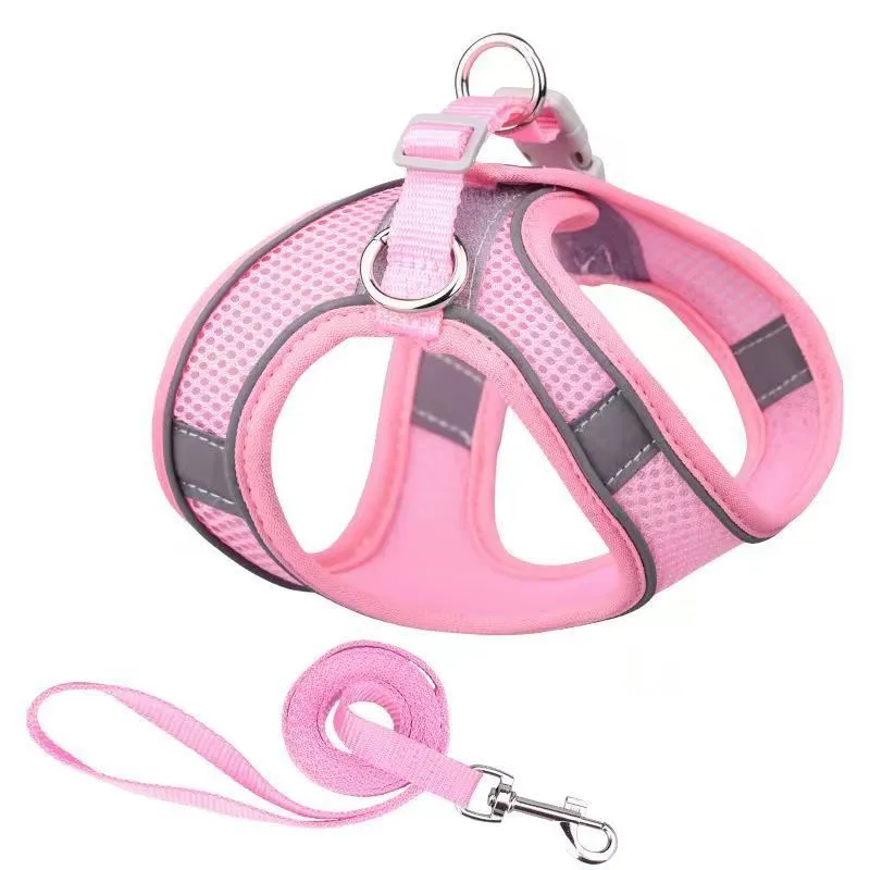 Breathable Small Dog Harness Set