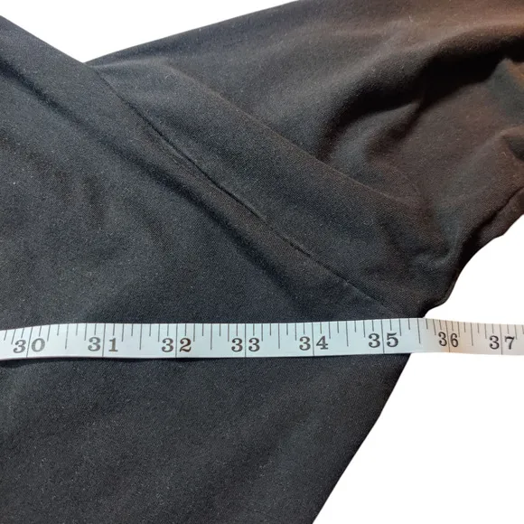 Bryn Walker Cavendish Draped Duster Cardigan Large Black Bamboo Organic Cotton