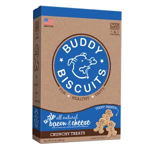 Buddy Biscuits - Original Bacon & Cheese Crunchy Dog Treats - Teeny (8oz/227g)