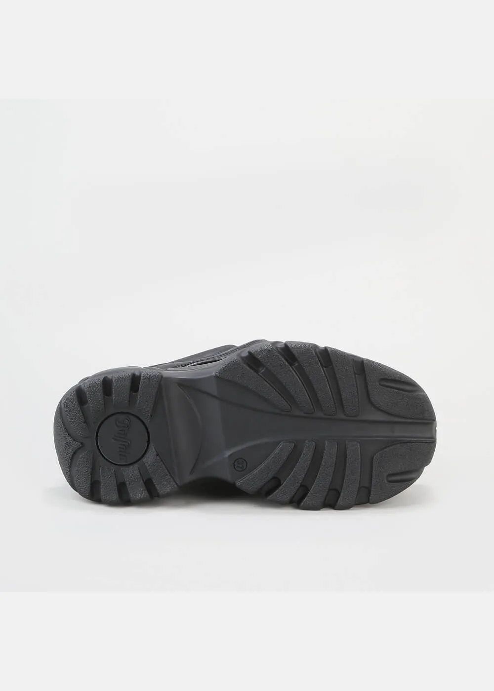 Buffalo London Classic Low Leather Platform Sneakers Black