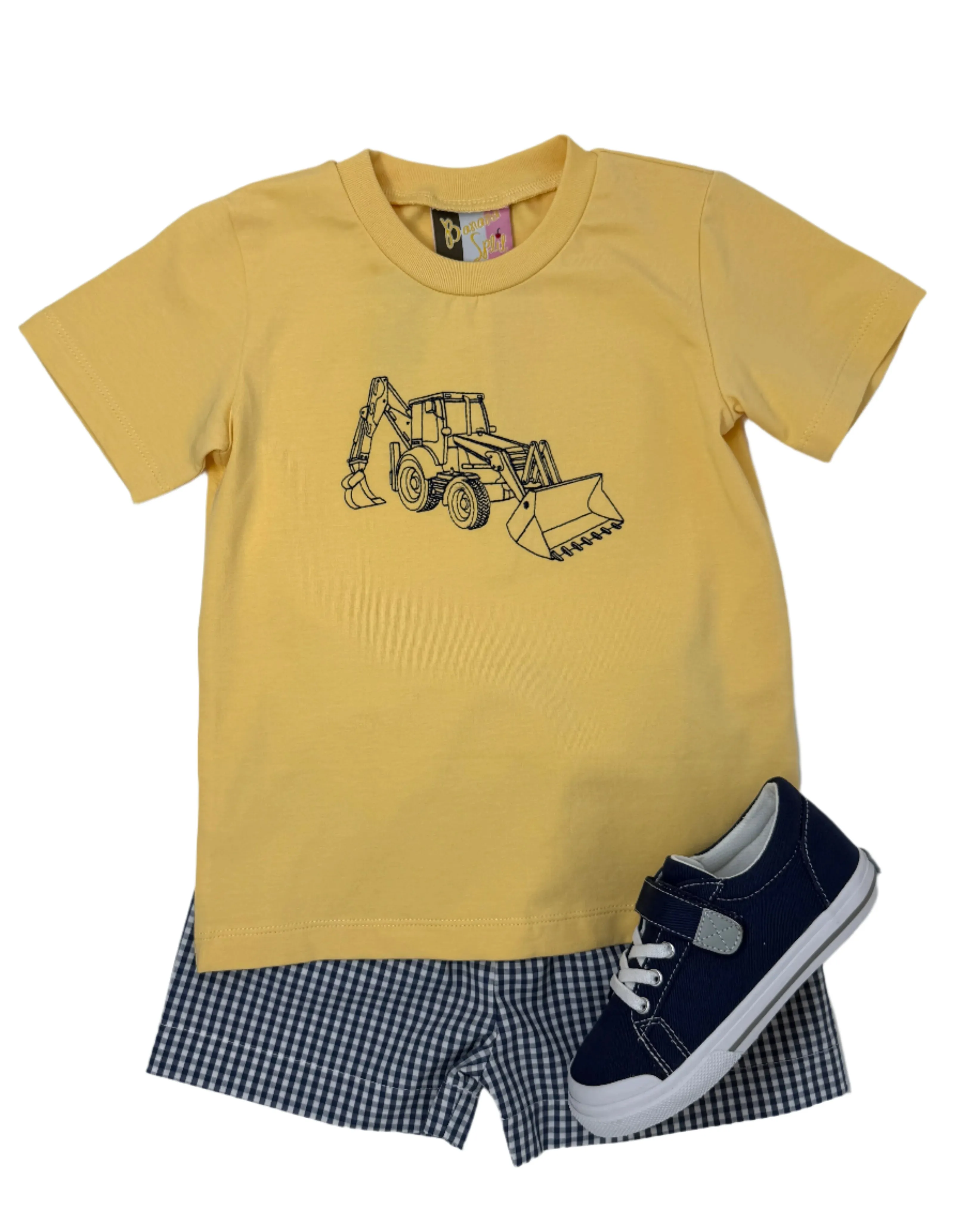 Bulldozer Boys Short Set