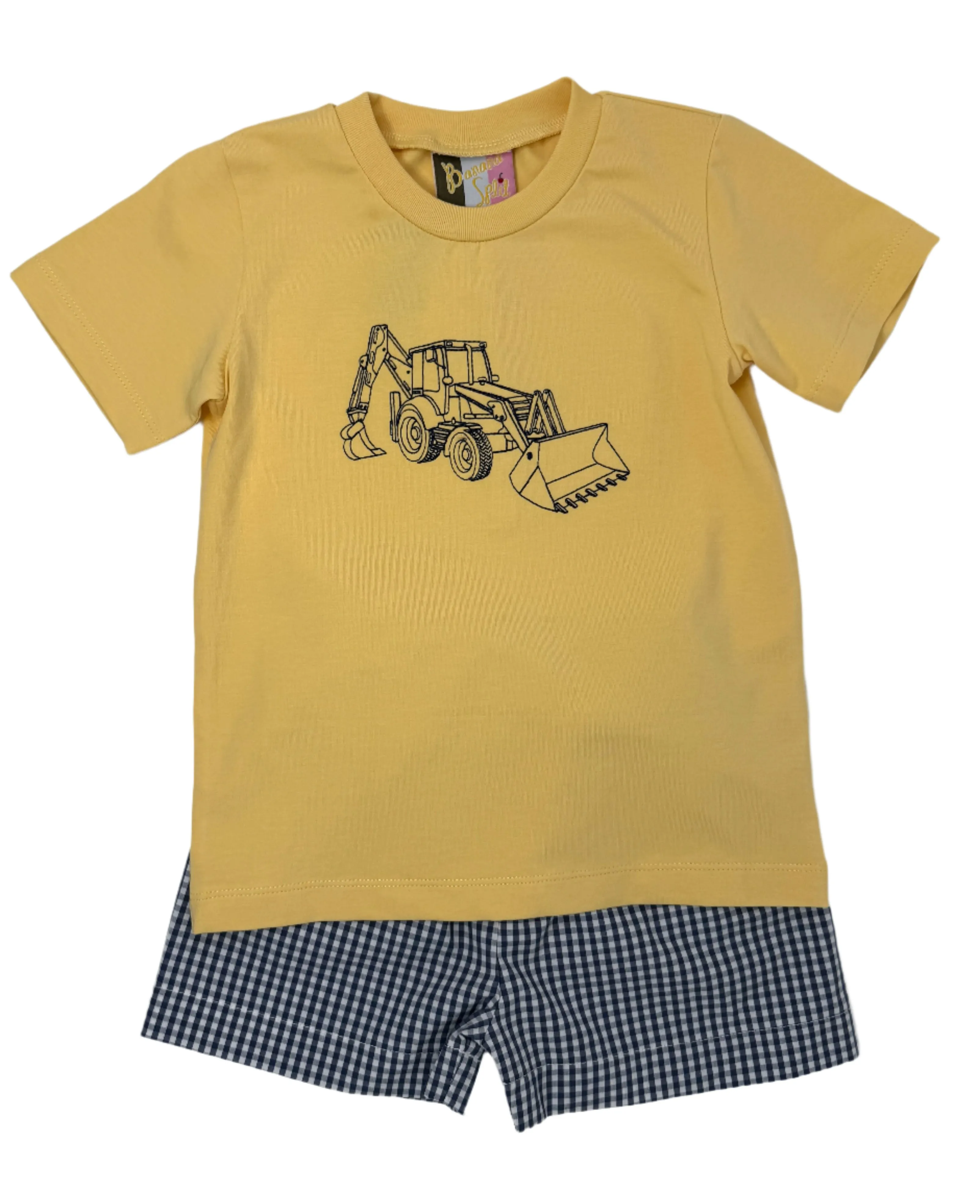 Bulldozer Boys Short Set