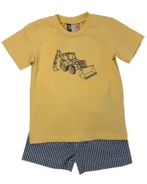 Bulldozer Boys Short Set