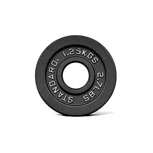 BullrocK Olympic Cast Iron Weight Plates 2-inch Disc for Powerlifting, Home Gym & Commercial Competition Plate of 1.25Kg 2.5Kg 5Kg 10Kg15Kg 20Kg (2.5kg Set (1.25 x 2))