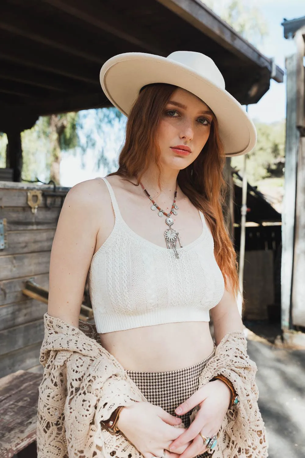 Cable Stitch Breathable Brami - 4 colors
