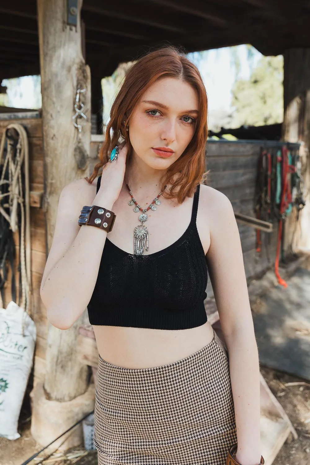 Cable Stitch Breathable Brami - 4 colors