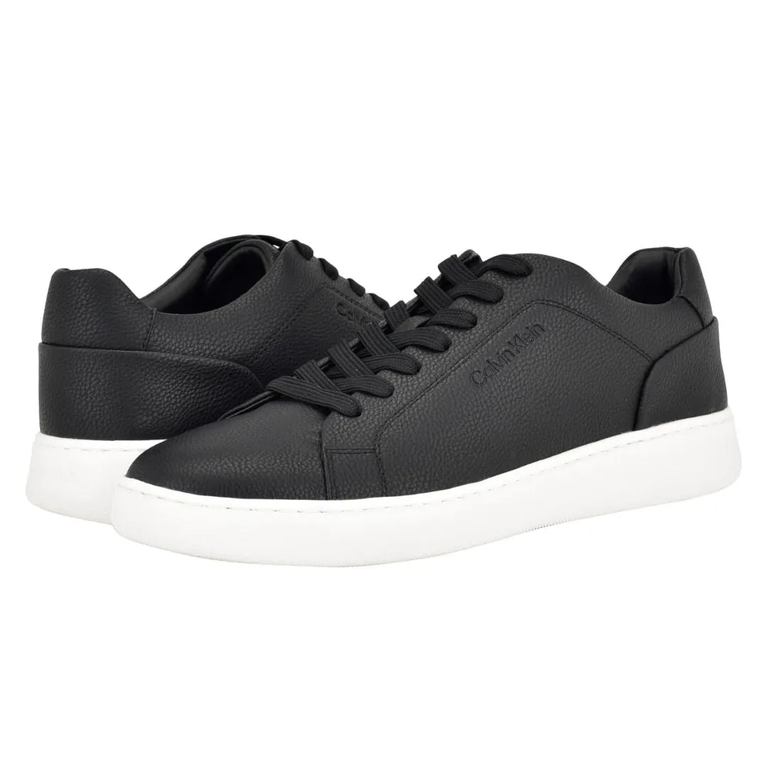 Calvin Klein Falconi Tumbled Leather Sneakers Men - BLK