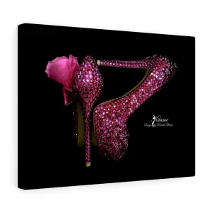 Canvas Gallery Wraps 'Pink crystals shoes'