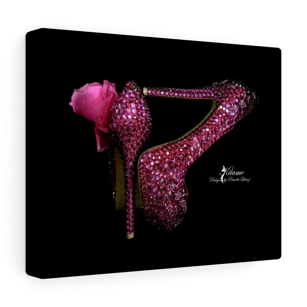 Canvas Gallery Wraps 'Pink crystals shoes'