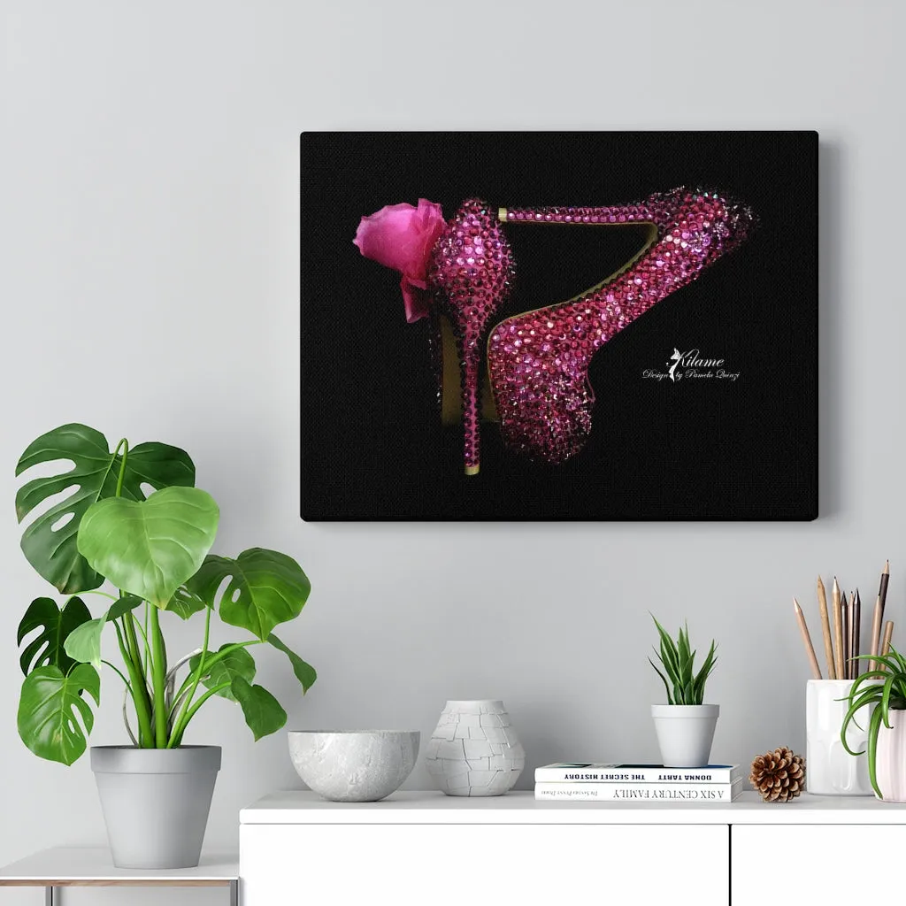 Canvas Gallery Wraps 'Pink crystals shoes'