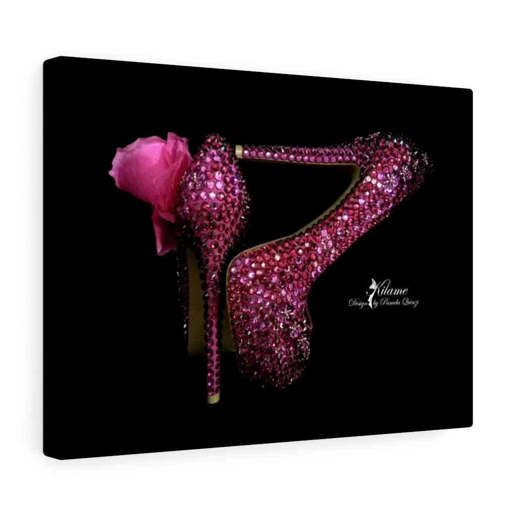 Canvas Gallery Wraps 'Pink crystals shoes'