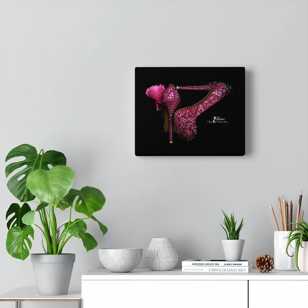 Canvas Gallery Wraps 'Pink crystals shoes'