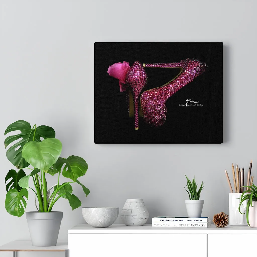 Canvas Gallery Wraps 'Pink crystals shoes'