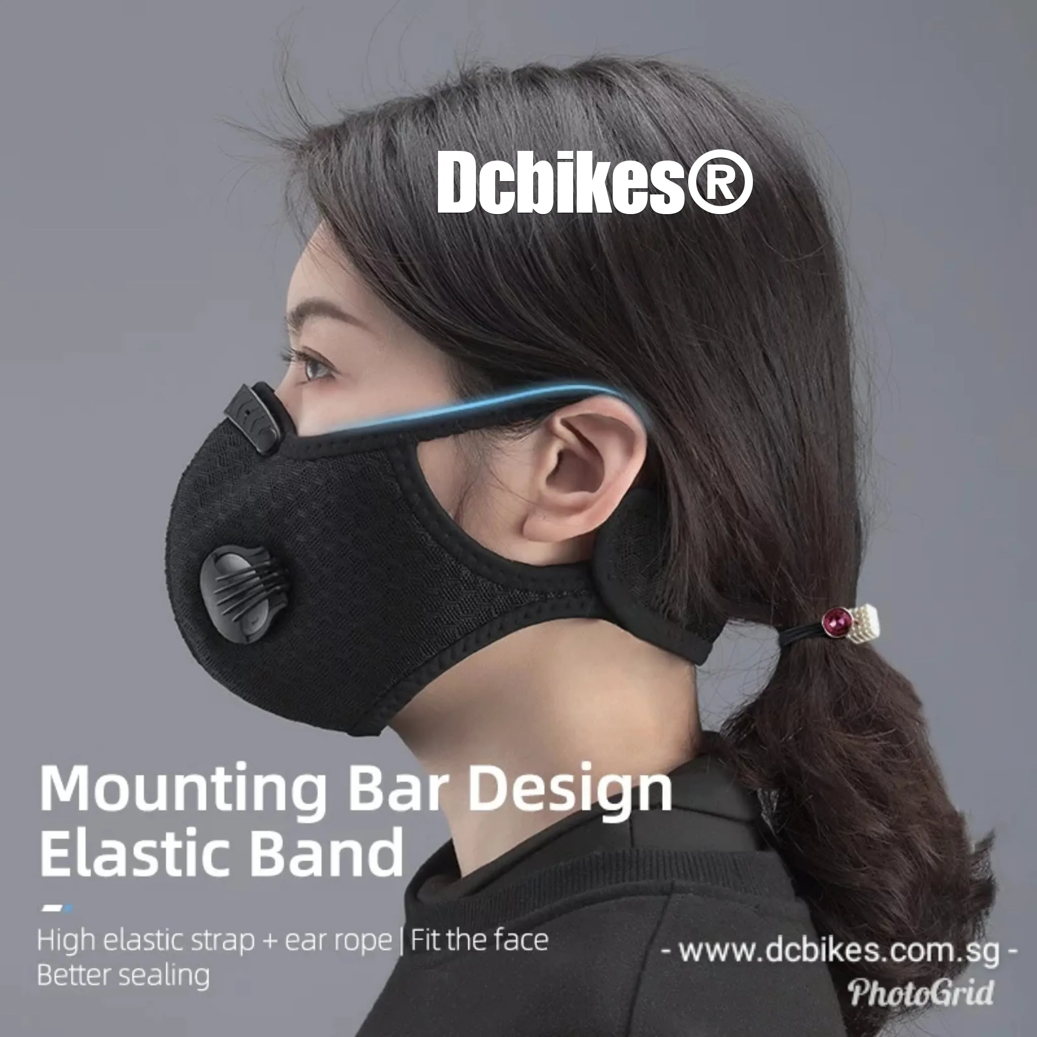 Carbon Filter Double Valve Dustproof Honeycomb Sports Mask