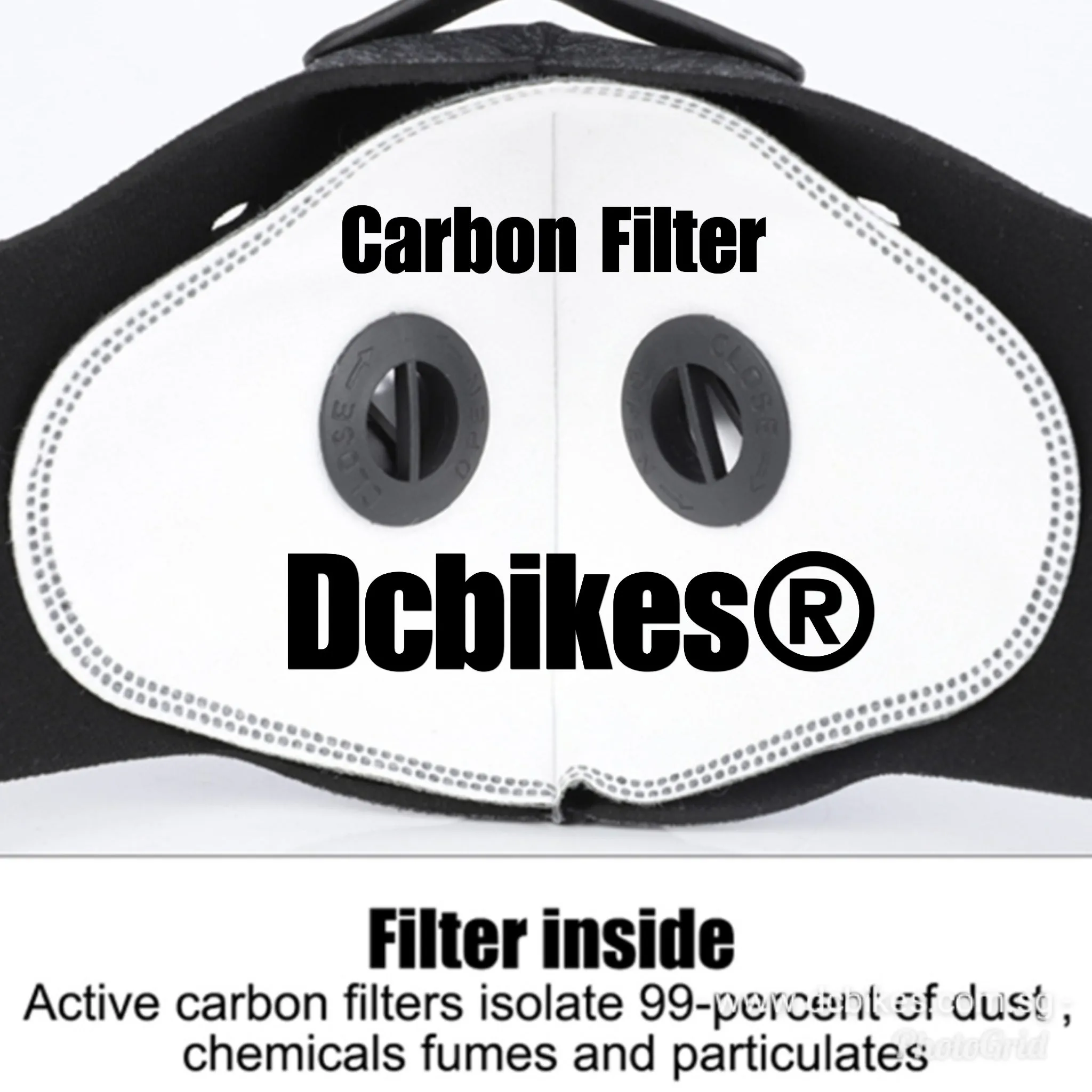 Carbon Filter Double Valve Dustproof Honeycomb Sports Mask