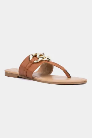 Cassandra Gold Chain Sandals