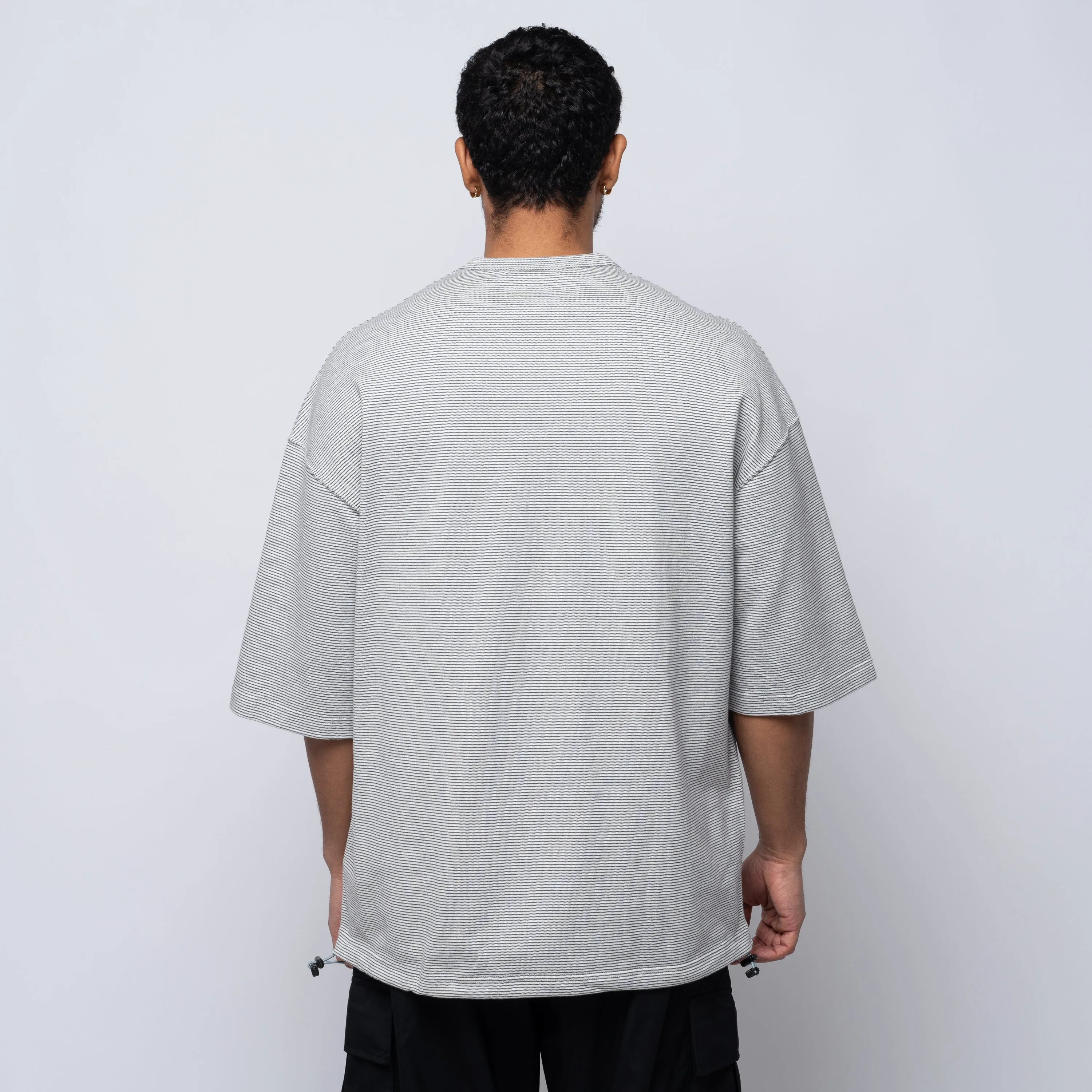 CdGH Knitted Stripe Tee White HO-T003-051