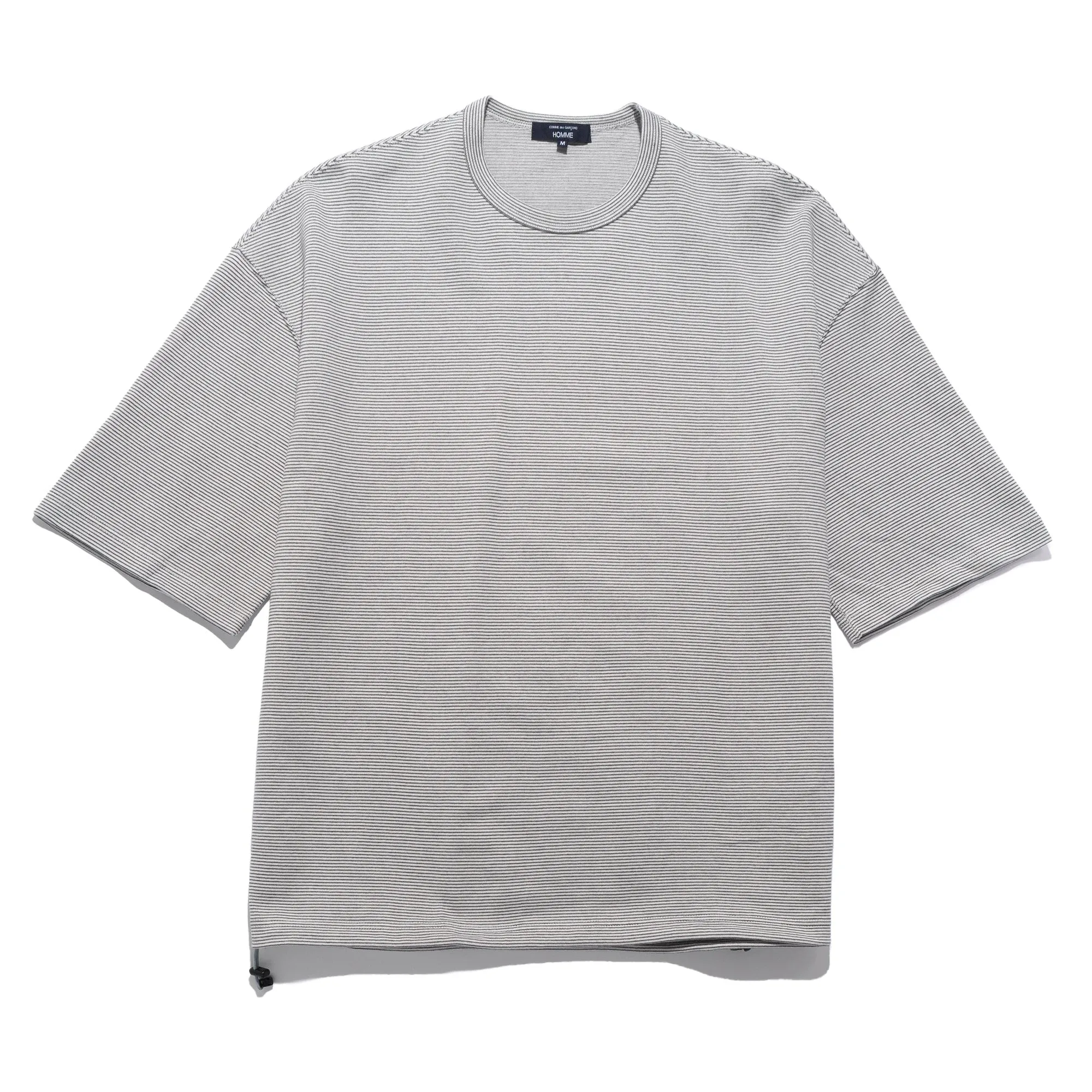 CdGH Knitted Stripe Tee White HO-T003-051