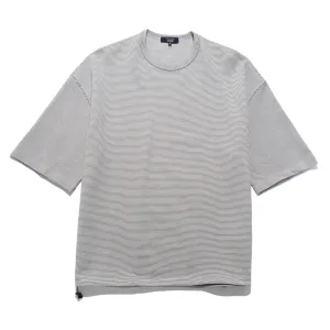 CdGH Knitted Stripe Tee White HO-T003-051