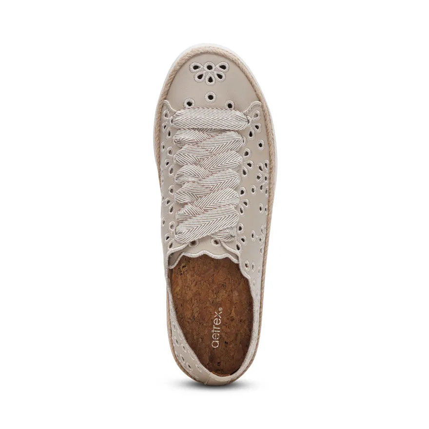 Charlotte Lace Up Sneaker - Tan - CA712