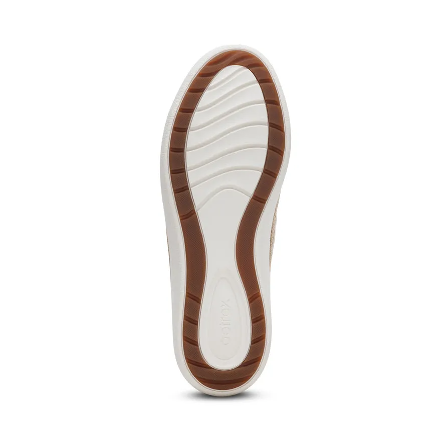 Charlotte Lace Up Sneaker - Tan - CA712