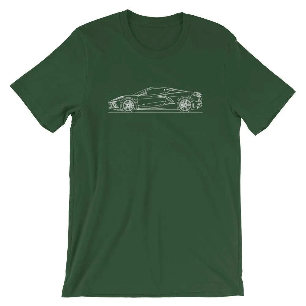 Chevrolet Corvette C8 Outline T-shirt