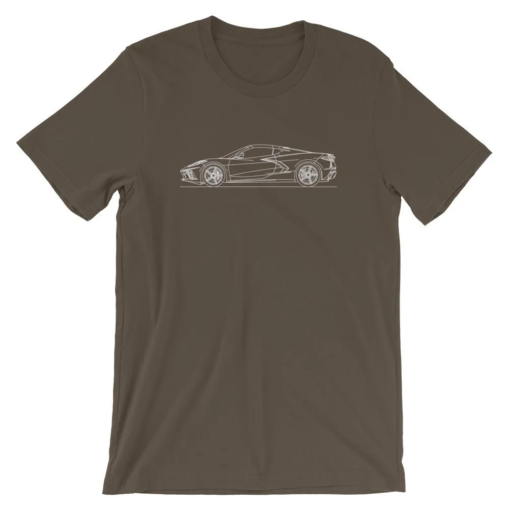 Chevrolet Corvette C8 Outline T-shirt