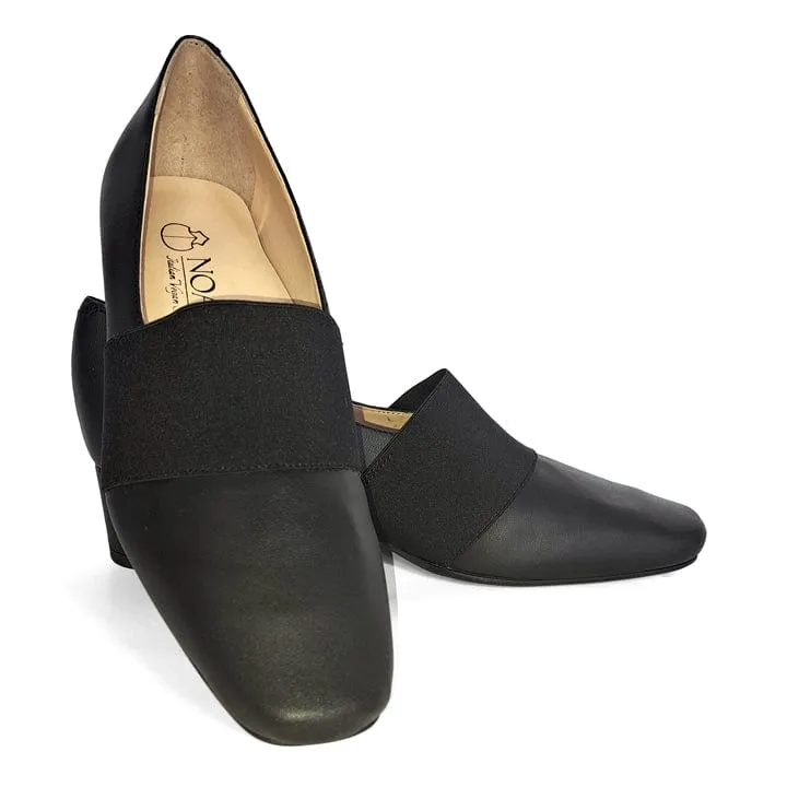 Chiara Womens' Vegan Nappa Leather Heeled Shoes | Brown