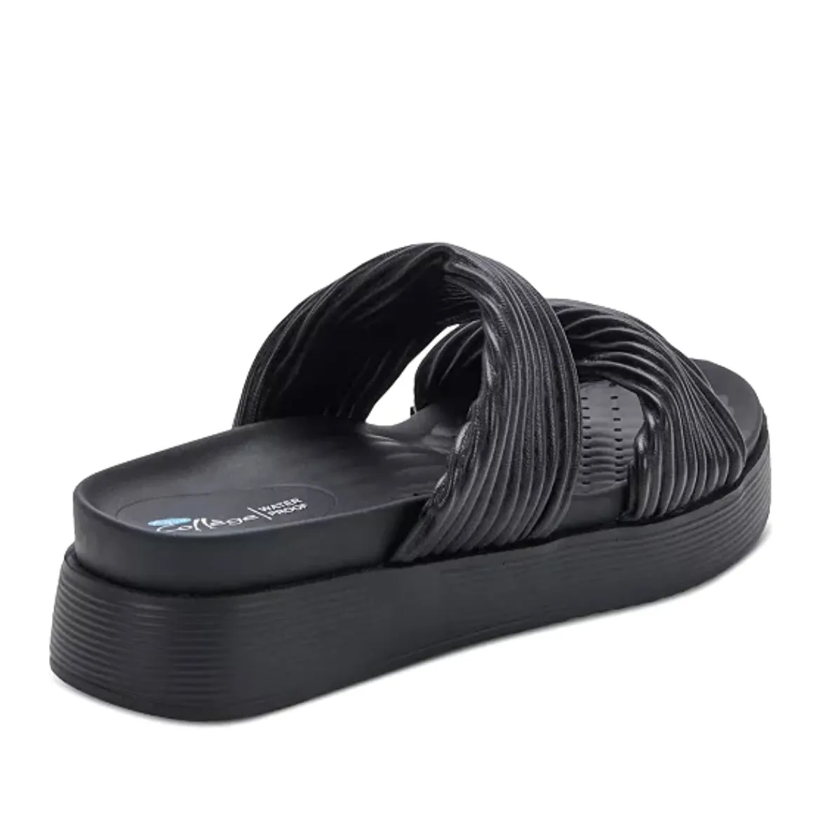 CLARISSA Women's Waterproof Wedge Heel Slide Sandals