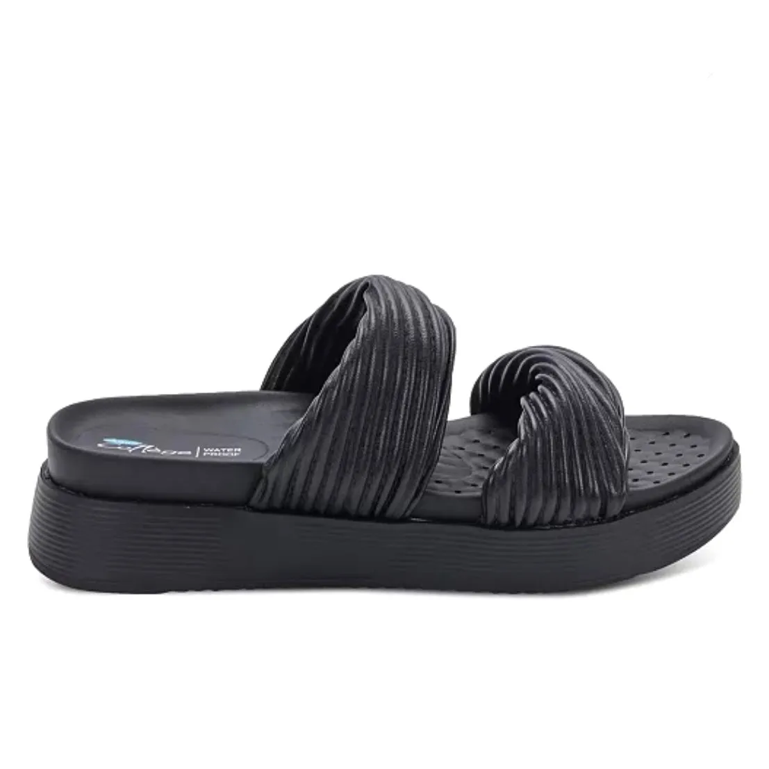 CLARISSA Women's Waterproof Wedge Heel Slide Sandals