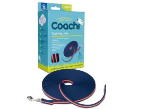 Coachi Navy & Coral Dog Training Lead - 10m