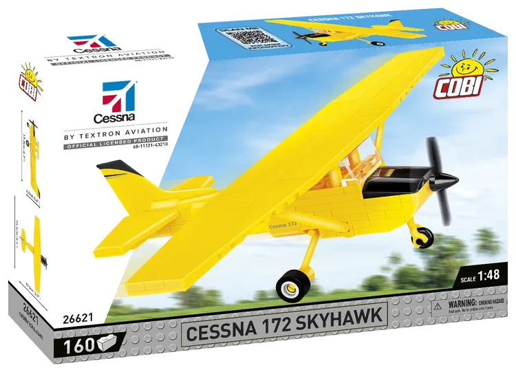 COBI Cessna 172 Skyhawk Aircraft Yellow 160pc