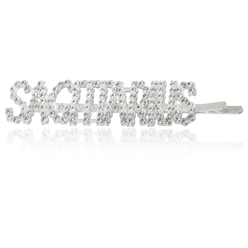 Combo Of 2 Sagittarius Golden Silver Hairclip