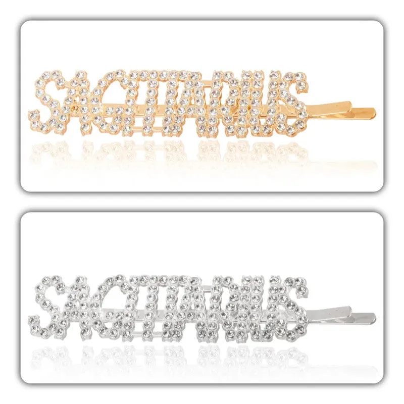 Combo Of 2 Sagittarius Golden Silver Hairclip