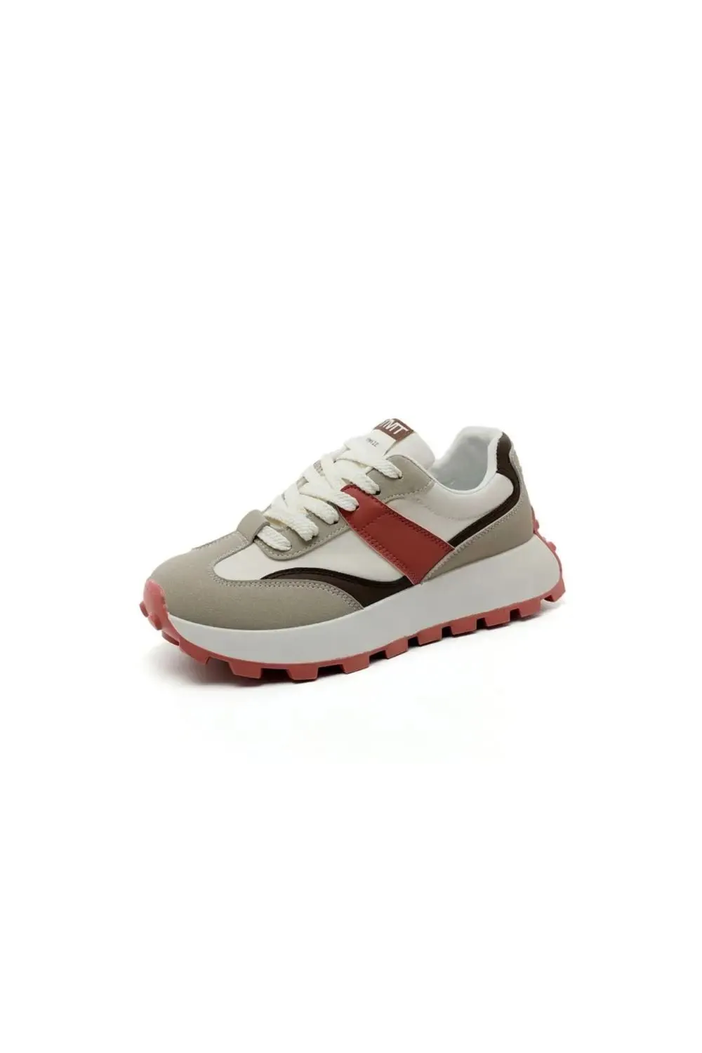 Contrast Round Toe Platform Athletic