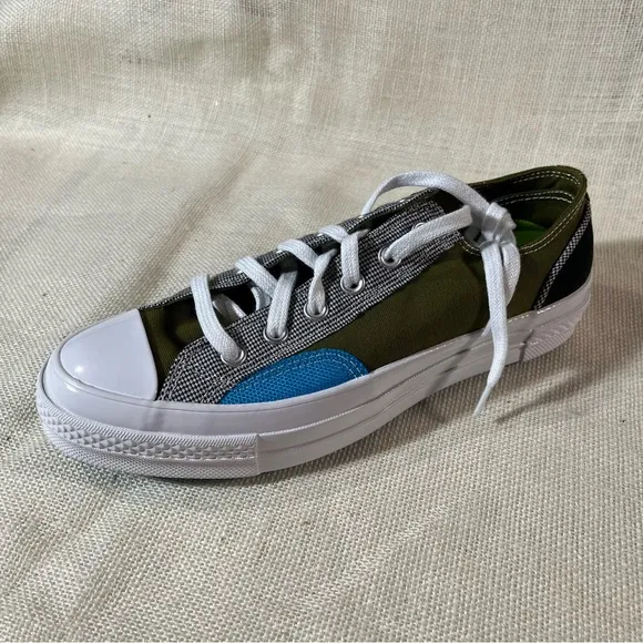 Converse Chuck 70 Low Ox Hect Dark Moss Overlays Sneakers NIB