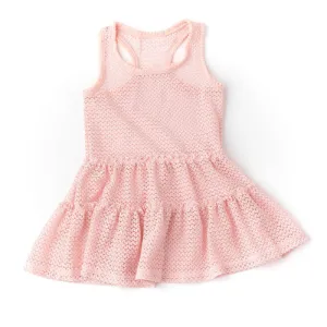 Crochet Cover-Up Dress | Pink